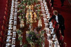 State Banquet At Windsor Castle