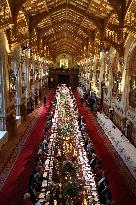 State Banquet At Windsor Castle