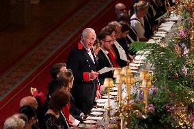State Banquet At Windsor Castle