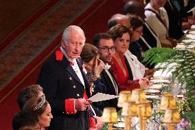 State Banquet At Windsor Castle