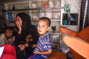 Gaza Airstrike Aftermath - Injured Child in Jabalia