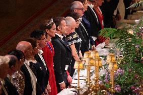 State Banquet At Windsor Castle
