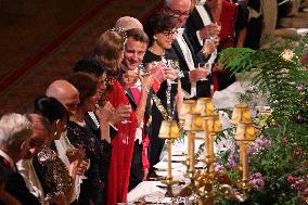 State Banquet At Windsor Castle