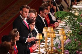 State Banquet At Windsor Castle