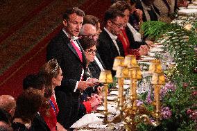 State Banquet At Windsor Castle