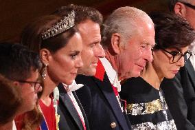 State Banquet At Windsor Castle