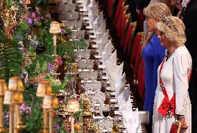 State Banquet At Windsor Castle
