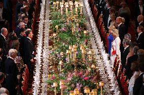 State Banquet At Windsor Castle
