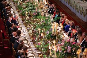 State Banquet At Windsor Castle