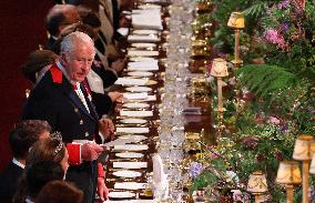 State Banquet At Windsor Castle