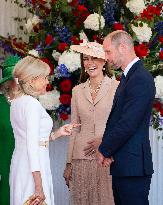 Emmanuel And Brigitte Macron Attend Welcoming Ceremony in Windsor