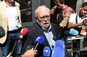 Wallerand De Saint Just Speaks to The Press - Paris