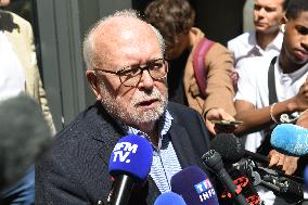Wallerand De Saint Just Speaks to The Press - Paris