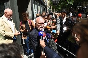 Wallerand De Saint Just Speaks to The Press - Paris