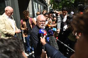 Wallerand De Saint Just Speaks to The Press - Paris