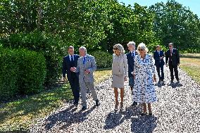 Macron Visits The Windsor Castle Gardens - Berkshire