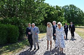 Macron Visits The Windsor Castle Gardens - Berkshire