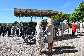 Macron Visits The Windsor Castle Gardens - Berkshire