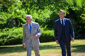 Macron Visits The Windsor Castle Gardens - Berkshire