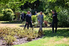 Macron Visits The Windsor Castle Gardens - Berkshire