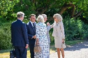Macron Visits The Windsor Castle Gardens - Berkshire