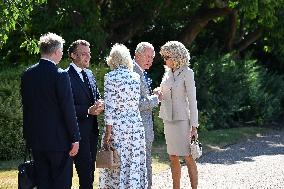 Macron Visits The Windsor Castle Gardens - Berkshire
