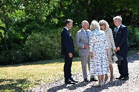 Macron Visits The Windsor Castle Gardens - Berkshire