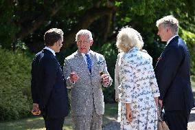 Macron Visits The Windsor Castle Gardens - Berkshire