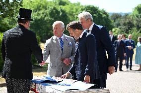 Macron Visits The Windsor Castle Gardens - Berkshire