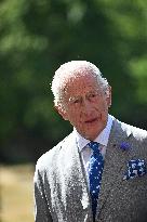 Macron Visits The Windsor Castle Gardens - Berkshire
