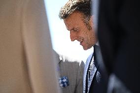 Macron Visits The Windsor Castle Gardens - Berkshire