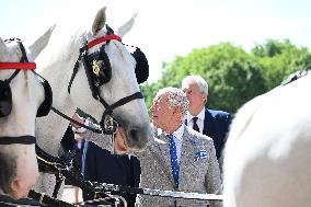 Macron Visits The Windsor Castle Gardens - Berkshire
