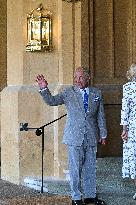 Macron Visits The Windsor Castle Gardens - Berkshire