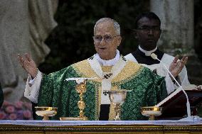 Pope Leo XIV Celebrates Holy Mass - Italy