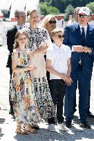 NO TABLOIDS WEB & PRINT - Princely Family of Monaco in Visit in Auvergne
