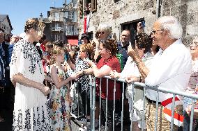 NO TABLOIDS WEB & PRINT - Princely Family of Monaco in Visit in Auvergne