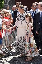 NO TABLOIDS WEB & PRINT - Princely Family of Monaco in Visit in Auvergne