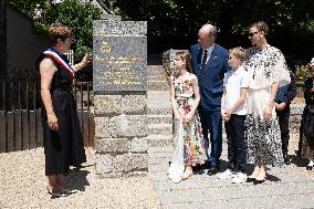 NO TABLOIDS WEB & PRINT - Princely Family of Monaco in Visit in Auvergne