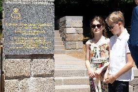 NO TABLOIDS WEB & PRINT - Princely Family of Monaco in Visit in Auvergne