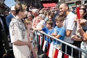 NO TABLOIDS WEB & PRINT - Princely Family of Monaco in Visit in Auvergne