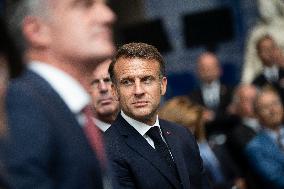 President Macron At AI Summit At Imperial College - London