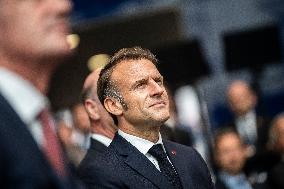President Macron At AI Summit At Imperial College - London