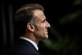 President Macron At AI Summit At Imperial College - London