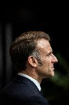 President Macron At AI Summit At Imperial College - London