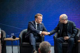 President Macron At AI Summit At Imperial College - London