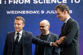 President Macron At AI Summit At Imperial College - London