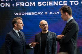 President Macron At AI Summit At Imperial College - London