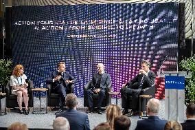 President Macron At AI Summit At Imperial College - London