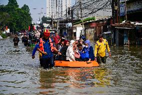 Severe Flooding Strikes Tangerang - Indonesia