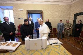 Pope Leo XIV Meets Volodymyr Zelensky in Castel Gandolfo